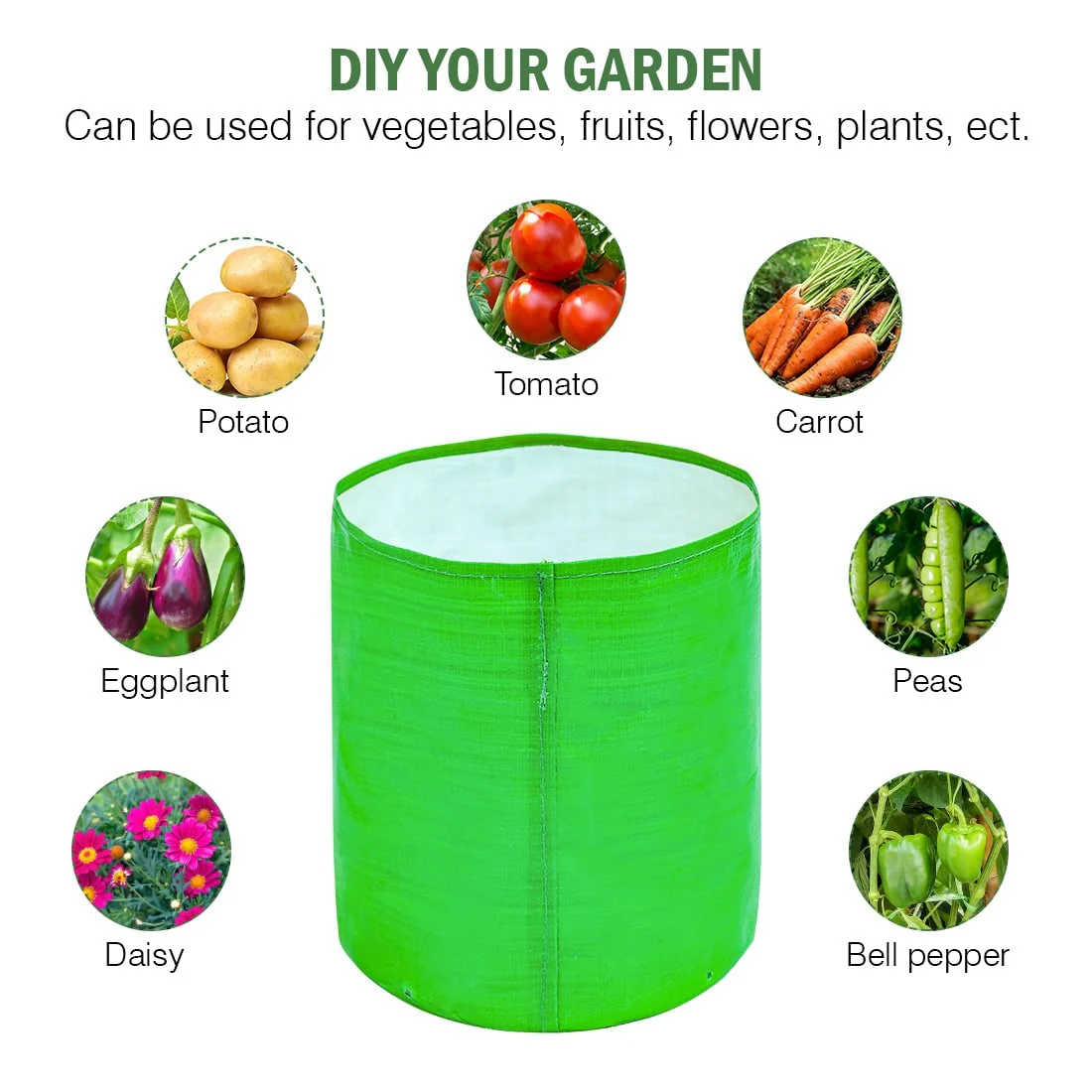 Pack of 10 Grow Bags (12x12 INCHES) - Image 2