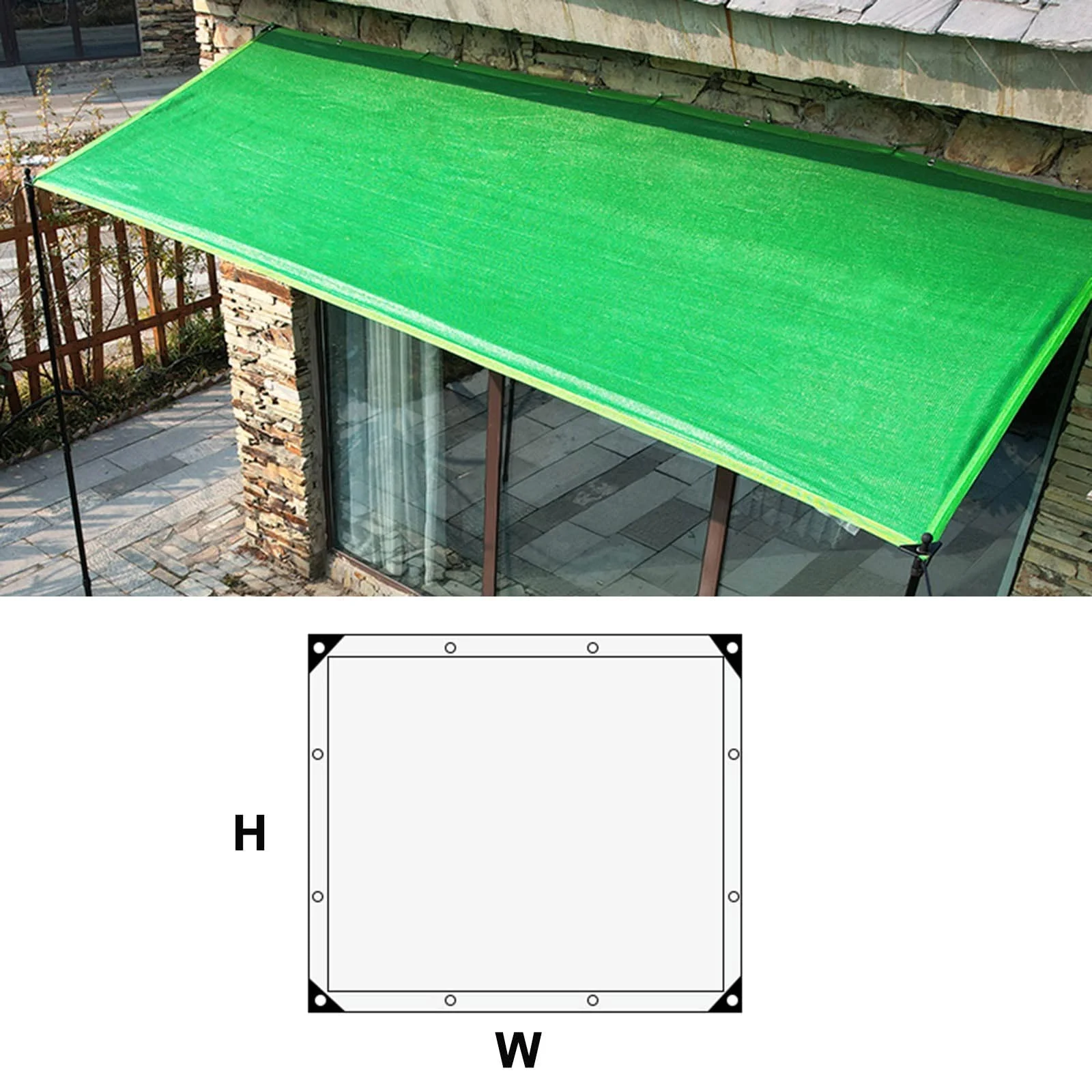 Green Shade Net – For Plants, Balcony & More - Image 3