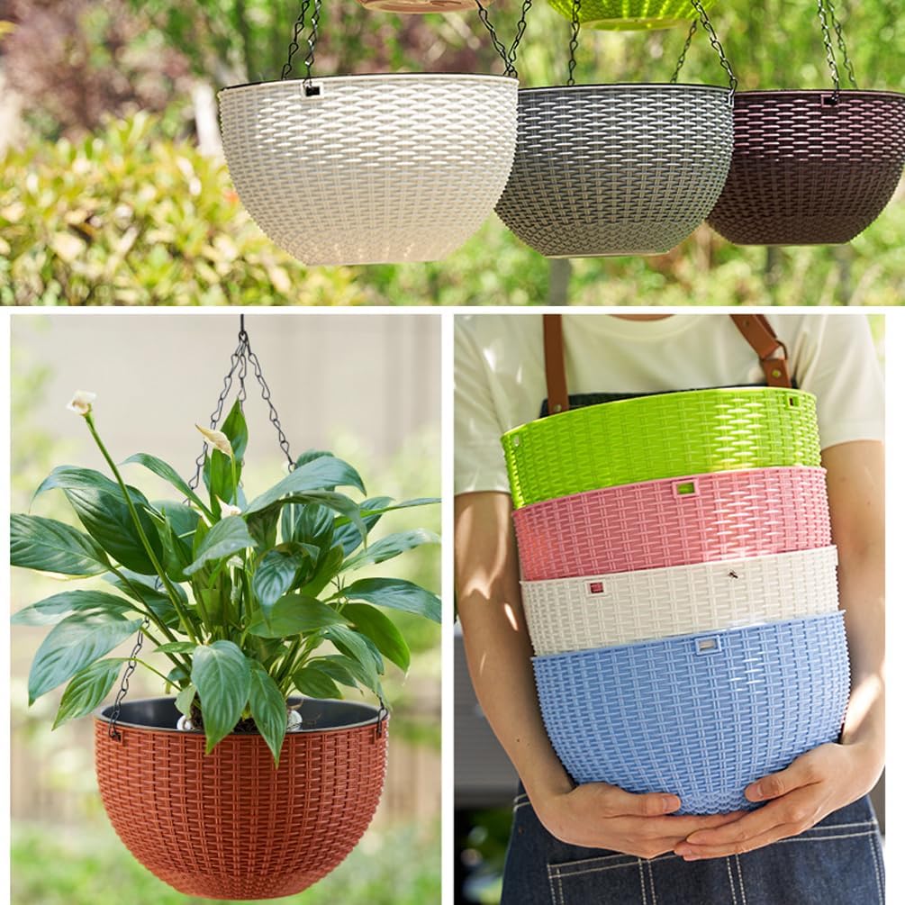 Pack of 4 Hanging Baskets (With Chains) - Image 2
