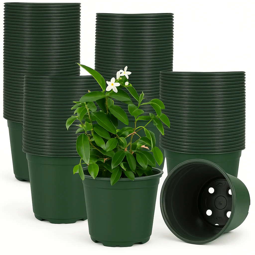 Pack of 20 Pots Flexible – Green (6 inch) Plastic